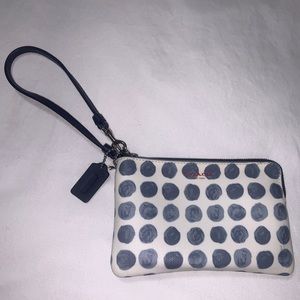 Coach Bleecker Polka Dot Wristlet